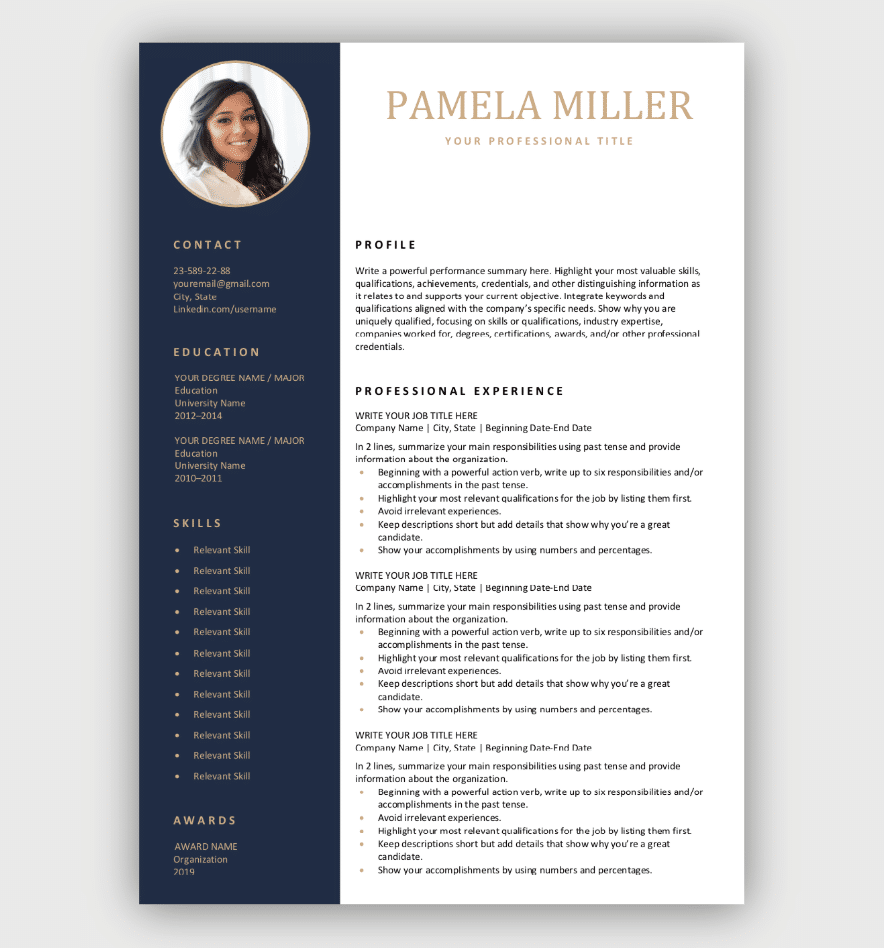 Resume Templates | Free Download | Customize In Microsoft Word